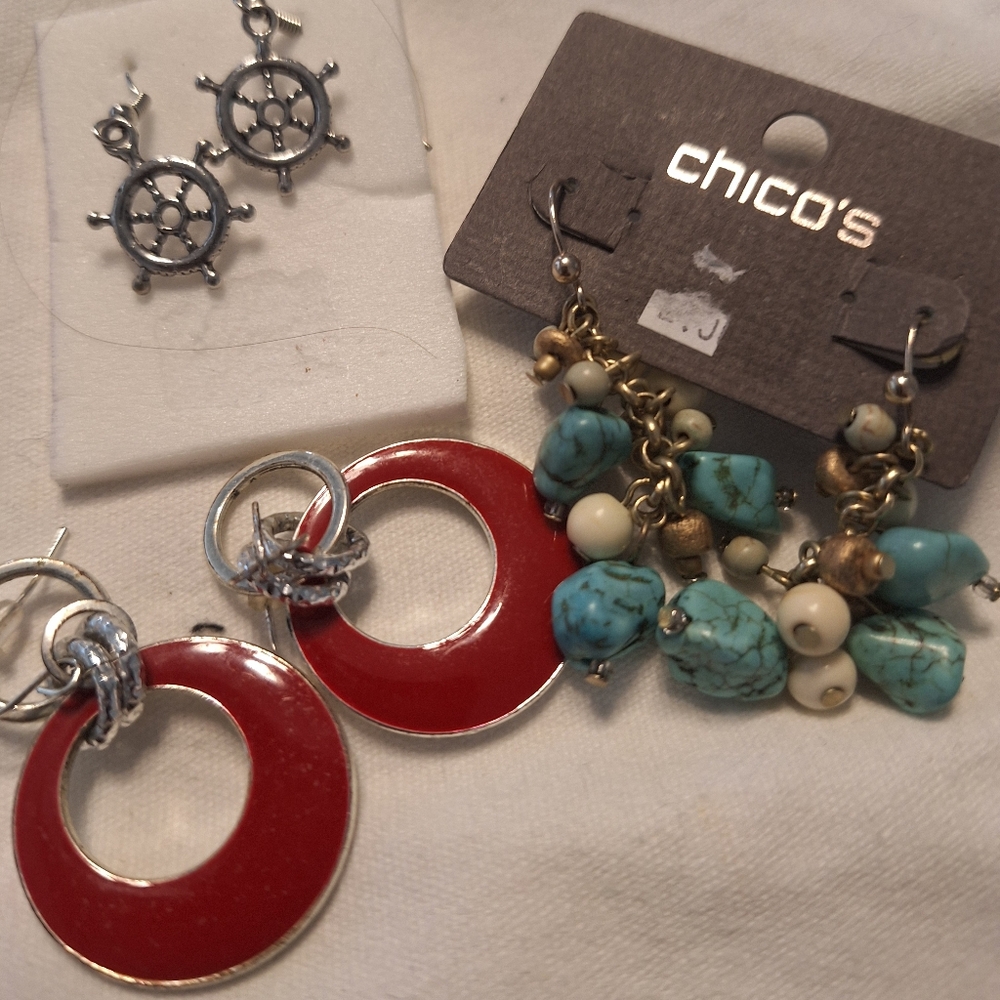 Chico's Red and Blue Accessory Collection